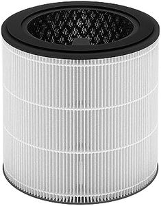 PHILIPS Genuine Replacement Filter Integrated 3-in-1, Up to 12 Months Lifetime, HEPA+Active Carbon+Pre-Filter, Filters 99.5% 0.003μm Particles, Filters Gases & Odors, White/Black (FY0293/30)