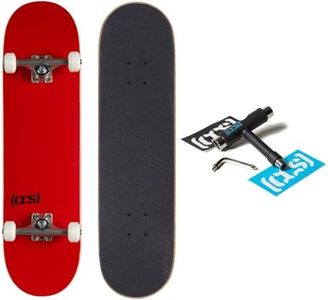 [CCS] Logo Skateboard Complete Red 7.75"