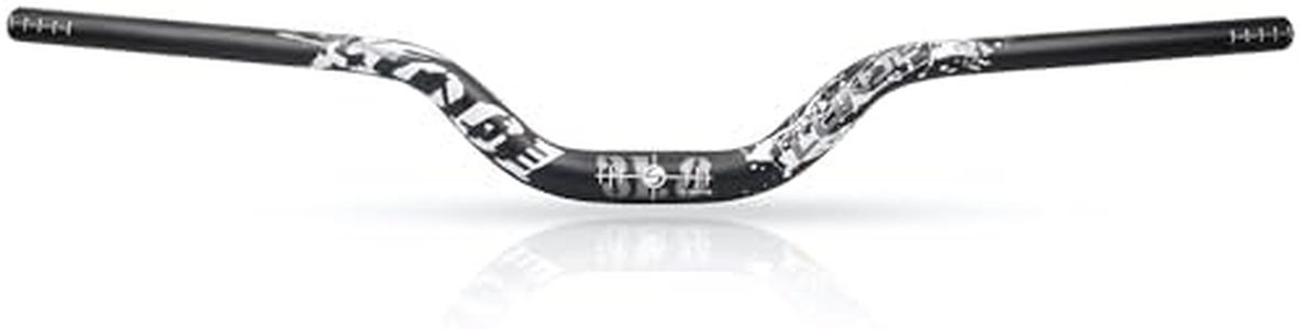 LUNJE 31.8mm Mountain Bike Handlebar, 35/50/70/90/120mm Rise Options, 780mm Width, Lightweight Aluminum Alloy, for MTB Trail Commuter Bikes, Durable Ergonomic (31.8-70mm Rise)