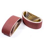 4x21 Sanding Belts,Craftsman Sanding Belt Assortment 4x21,3 Each of 40 80 120 150 240 400 Grit (4x21 Inch,18 Pack)