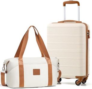 COOLIFE Cabin Suitcase, 55×35×20cm Cabin Luggage and Ryanair Underseat Bag 40×25×20-20L for Ryanair Hand Luggage with 4 Wheels, Telescopic Handle & TSA Lock | Lightweight Carry On Suitcase