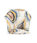 Stokke Clikk Cushion - Compatible with Stokke Clikk High Chair - Provides Support for Babies - Made with Organic Cotton - Reversible & Machine Washable - Best for Ages 6-36 Months, Multi Circles