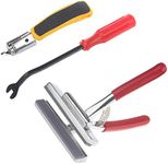 Timsec Canvas Stretcher Pliers, Upholstery Staple Remover and Tack Puller Tool Combo, Professional Canvas Pliers with Spring Return Handles, 4-3/4" Wide Grip, for Stretching Clamp Art Oil Painting