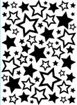 Darice Stars Embossing Template, Transparent, 10.8 x 14.6 cm 1218-63
