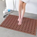 Eurotex Shower Mat Anti Slip for Shower, Kitchen, Wet Area, Laundry Room (Chocolate 61cm x 45cm)