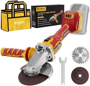 Ecarke Flathead Angle Grinder Compatible with DeWalt 20V Battery, 4-1/2" to 5",11000RPM, Anti-Vibration & Gyroscope Safety System,Tool-Free Guard, Angle Grinder for Tight Spaces Grinding (Tool Only)