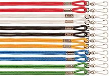 Champion Sports Heavy Duty Nylon Lanyard - Bulk Pack of 12 Color: Assorted