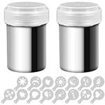 2 Stainless Steel Powder Shakers, S