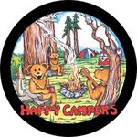 Tire Cover Central Happy Campers Bear Spare tire Cover (Select tire Size/Back up Camera Option in menu)