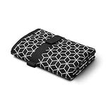 Toolik Baby Diaper Changing Pad Portable and Foldable Large Waterproof Mat Black with 3D Cube