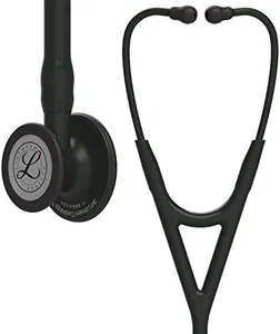 Littmann Cardiology IV Stethoscope, Black-Finish Chestpiece and Headset, Black Tube Smoke Stem, 68cm