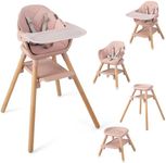 BABY JOY 6-in-1 Convertible Wooden 