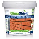 Smartseal's Climashield - A Masonry's 25 year Protection Cream Waterproof Sealant - Professional Quality Brick Sealer Exterior And Interior - Easy To Apply Solvent Free Brick Sealant (5 Litre)