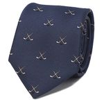 MENDEPOT Sports Theme Pattern Neckties With Gift Box Golf Theme Ties Tennis Necktie Football Necktie, Hockey, Medium
