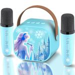 CINKOLA Kids Frozen toys Karaoke Machine 2 Microphones Princess Toys Mini Microphone 3 4 5 6 7 8 Year Old Girl Gifts for 3 4 5 6 7 8 Year Old Girls Birthday Presents Easter for Girls Kids