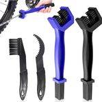 Bike Chain Cleaning Brush, Bike Chain Cleaner Kit, WADY Bicycle Chain Cleaner, Motorcycle Chain Washer,4 Pcs Bike Cleaning Brush for Motorcycles,Bicycles,Mountain Bikes,Electric Dirt Bike (Bule,Black)