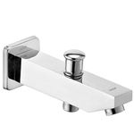 Alton Brass Plated Bath Tub Spout with Button Attachment (Chrome)