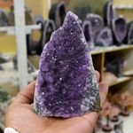 Reiki Crystal Products Amethyst Cluster Geode Crystal Natural Stone Raw Rough 500 to 600 Gram Approx