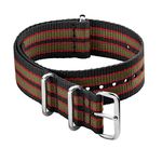 Archer Watch Straps - Classic Nylon NATO Straps | Choice of Color and Size (Black/Red/Green, 20mm)