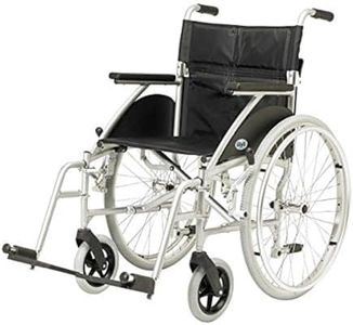 Days, Fauteuil Roulant Express Swift, Largeur 46 cm, Coloris Argent, Fauteuil de Mobilité Léger pour Personnes Âgées ou Handicapées, pour l'Indépendance ou le Service de Conciergerie