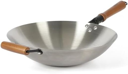 Oster Sangerfield 14 Inch Stainless Steel Wok w/Wood Handles