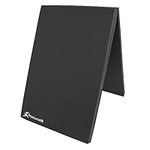 ProsourceFit Bi-Fold Folding Thick Exercise Mat 6’x2’ with Carrying Handles for MMA, Gymnastics Core Workouts, Black