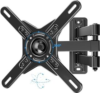 HOMEVISION Full Motion TV Mount 360°Rotation Swivel Articulating Tilt TV Wall Mount Extension for Most 17-42 Inch LED LCD Flat Curved Screen TVs & Monitors, Max VESA 200x200mm up to 33lbs