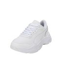 Puma Womens Cassia Rose White-White-Frosted Ivory Sneaker - 6 UK (39391202)