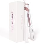 CLOUD NINE The Wide Iron Pro Hair Straightener | Styling Tool Quick Heat Variable Temperature Control | Wide Ceramic Floating Plates | Hibernation Mode 360 Degree Swivel Cord | Smooth Sleek Results