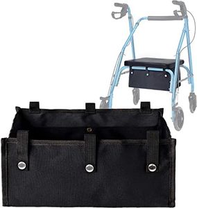 Large Rollator Walker Basket, Under Seat Rollator Bag, Walker Basket for Four Wheel Rollator, Reusable Basket Carry Insert for Women Men Seniors