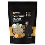 Ketofy - Coconut Flour (1kg) | 2.1g Net Carbs Per Serving | Gluten Free Atta | Fiber and Protein Rich | Easy to Use | Keto Coconut Flour for Baking & Making Flat Breads