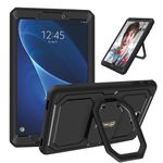 Fintie Case for Samsung Galaxy Tab A 10.1 (2016 NO S Pen Version), [Tuatara Magic Ring] 360 Rotating Multi-Functional Grip Stand Shockproof Cover Built-in Screen Protector, Black