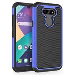 SYONER Shockproof Phone Case Cover for LG Aristo 5 / LG Aristo 5+ / LG Fortune 3 / LG Risio 4 / LG Phoenix 5 / LG K8X / LG K31 / LG Tribute Monarch (5.7", 2020) [Blue]