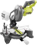 Ryobi EMS190DC 18V ONE+ 190mm Mitre Saw (Body Only), Green