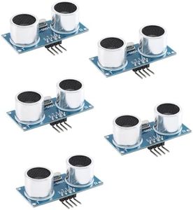 EC Buying 5Pcs HC-SR04 Ultrasonic Ranging Module HC-SR04+ Ultrasonic Distance Measurement Module Board 2.8-5.5V 4M UART IIC 1-Wire Measurement Sensor Probe Module