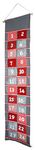 khevga Advent Calendar 165cm size XXL with large 11.5 x 11.5 cm pockets to fill up fill yourself for adults and children