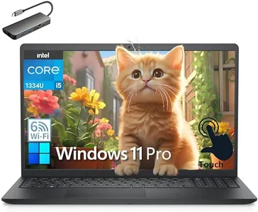 Dell Inspiron 15 15.6" Touchscreen Laptop Computer for Student Study and Business, 13th Gen Intel 10-Core i5-1334U (Beat i7-1250U), 32GB DDR4 RAM, 1TB PCIe SSD, FHD, WiFi6, Windows 11 Pro, USB C Hub