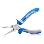 SPEEDWOX Circlip Pliers Internal Snap Ring Pliers with Straight Jaw 7 Inch Retaining Ring Plier Precision C Clip Pliers Fixed Tip Comfort TPR Handles