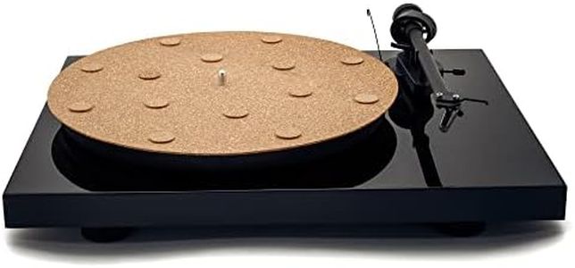 CoRkErY Recessed Turntable Platter Mat - Audiophile Anti-Static Slipmat -1-8" Recessed