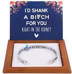 Friend Gifts for Women Funny Small Gifts for Women Best Friend Birthday Female Friendship Gifts for Women Friends Bestie BFF Sister Woman Her - Fun Hidden Message Bracelet