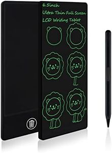 Amoretti Sonnet Mini LCD Writing Tablet, 6.5in Erasable Reusable Electronic Drawing Pads, Electronic scratchpad for Kids and Adults. Black