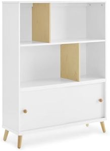 Delta Children Essex Bookcase - Greenguard Gold Certified, Bianca White/Natural