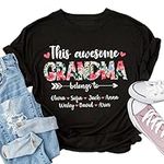 Personalized Grandma Shirt, Custom 