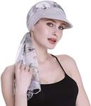 FocusCare Cotton Newsboy Cap for Women Patients with Breast Cancer Bald Scalp Headwear Light Heather Gray