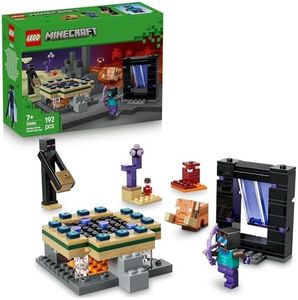 LEGO® Minecraft® Nether & End Portal Journey 21584 Gaming Merchandise Set - Building Toy for Boys and Girls Aged 7+ - Enderman Toy with 2 Portals - Gamer Toy for Minecraft Players, Fans and Kids