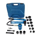 Temco Hydraulic Knockout Punch Th0004 - Electrical Conduit Hole Cutter Set Ko Tool Kit 5 Year Warranty