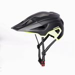 E Motorad - Ride The Electric Revolution Zephyrshield Helmet | Pc-Eps Construction, 13 Vents, Detachable Brim, Rechargeable Taillight, Insect-Proof, Cpsc Certified, Size L (Black Neon) - Cycling