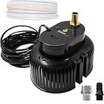 EDOU DIRECT Submersible Pool Cover Pump Black Edition | HEAVY DUTY | 850 GPH Max Flow | 75 W | Includes 16' Kink-proof Drainage Hose, 2 Adapters | Ideal for draining from above ground & inground pools