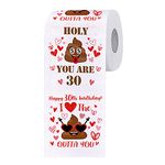 Birthday Gifts for Women and Men - Funny Toilet Paper Roll - Birthday Decorations for Him, Her - Party Supplies Favors Ideas - Funny Gag Gifts, Novelty Bday Present for Friends, Family (30th)