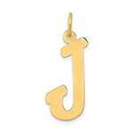 14k Yellow Gold Small Dainty Letter